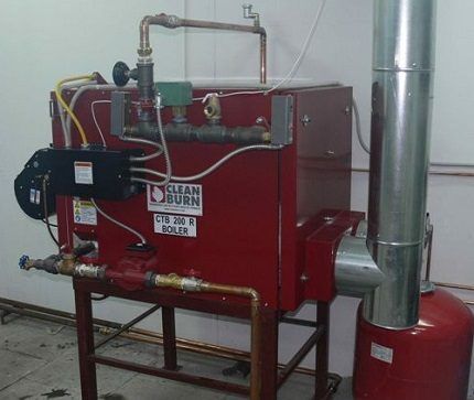 Waste oil boiler