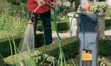 Watering directly from a well