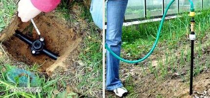 Installation d'un robinet d'eau