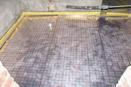 Errors when installing water heated floors