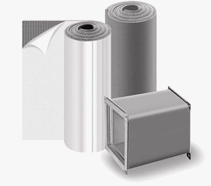 Rolled insulation for air ducts