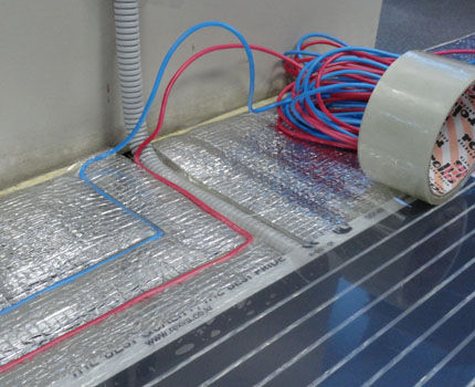 Repair of infrared heated floors