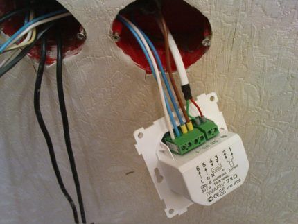 Connecting the control unit and temperature sensor
