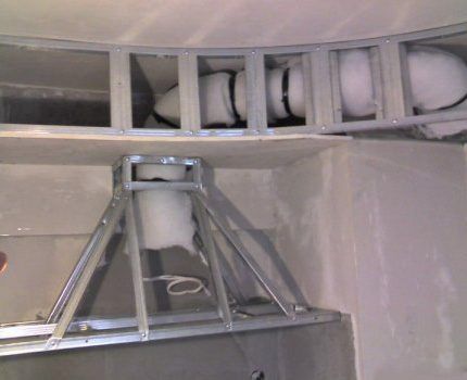 Self-construction of an exhaust duct