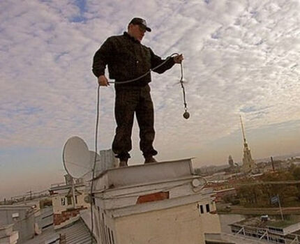 Professional inspection of the ventilation shaft