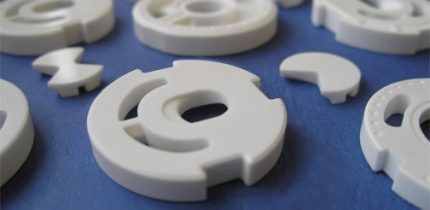 White ceramic discs