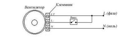 Fan connection diagram with timer