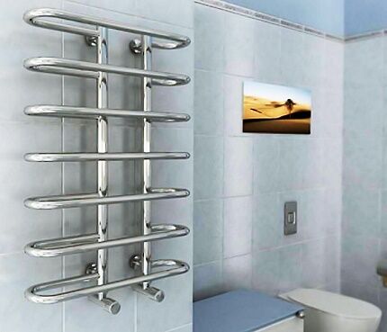 Stainless steel heated towel rail 
