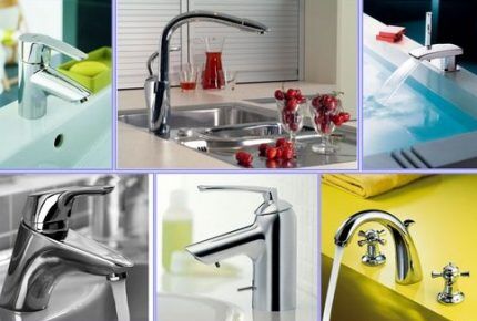 Types of faucets