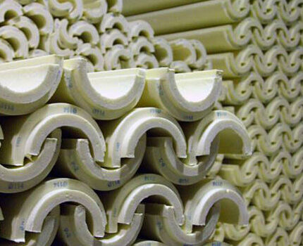 Polyurethane foam half-cylinders
