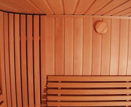 Sauna mit ausreichender Belüftung