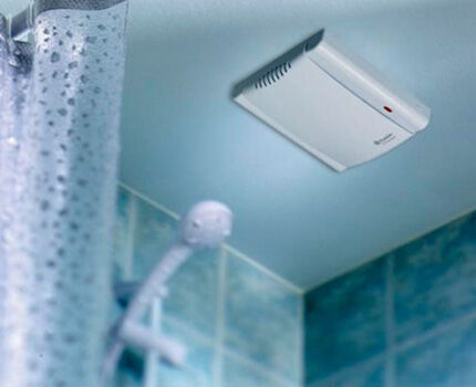 Exhaust fan in bathroom