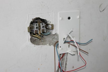 Installation of a thermostat