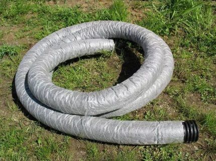 Corrugated pipe with perforation 