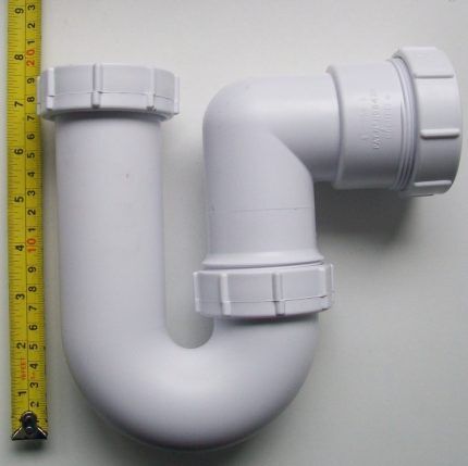 Pipe siphon for shower