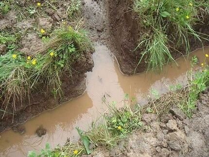 Open site drainage 