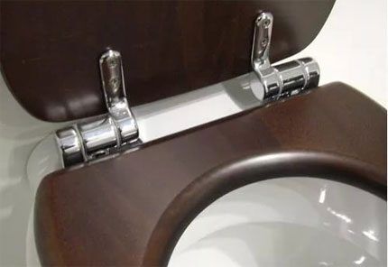 Metal toilet seat hinges