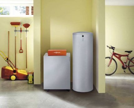 Indirect heating boiler design