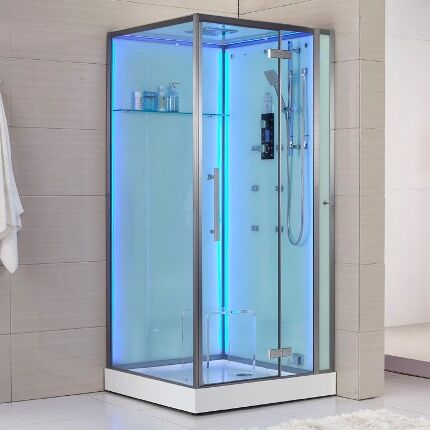 Compact shower cabin