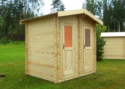 Wooden building at the dacha