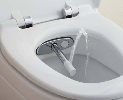 Lid with bidet functions