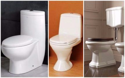 Types of floor standing toilets