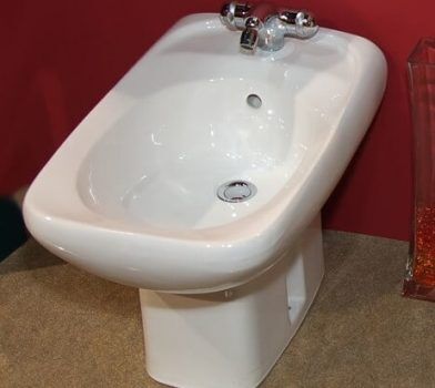 Installing a floor bidet