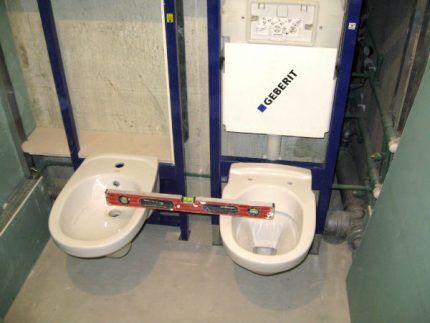 Place for installing a bidet