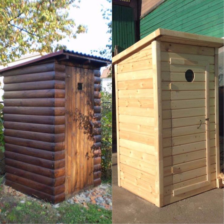 Toilettes en bois