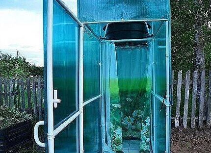 Polycarbonate shower