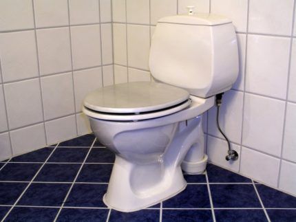 Vertical toilet flush