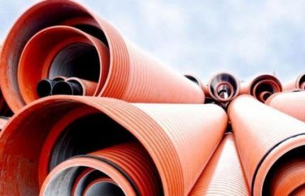 Pipes for external sewerage