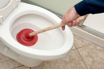 Plunger for clearing blockages