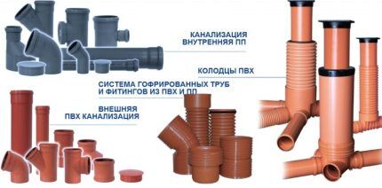 Types of sewer pipes