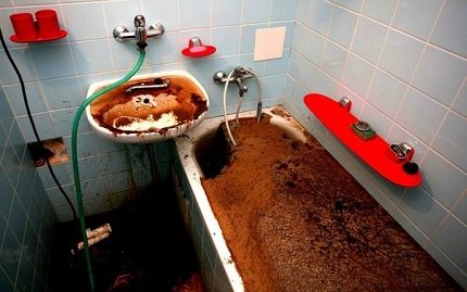Completely clogged drain