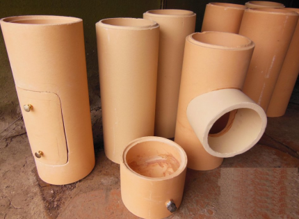 Ceramic chimney parts