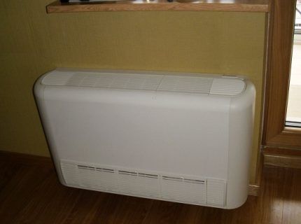 Wall mounted fan coil