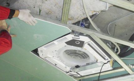 Fan coil installation