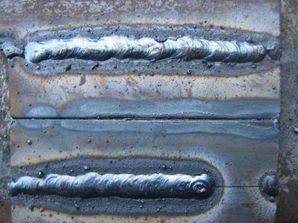 Horizontal weld in kind