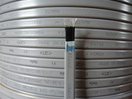 Selecting a heating cable