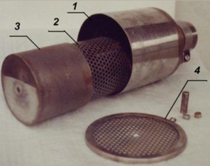 The structure of the spark arrester