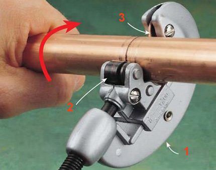 Copper pipe cutter clamp