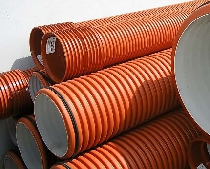 PVC corrugated pipes