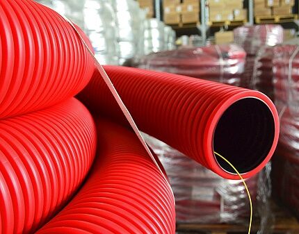 High rigidity corrugated pipe