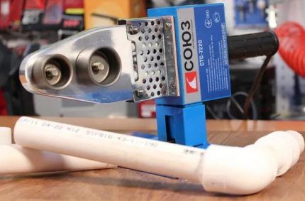 Soldering iron (iron) for polypropylene pipes