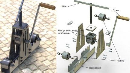 Bahagian lentur paip manual