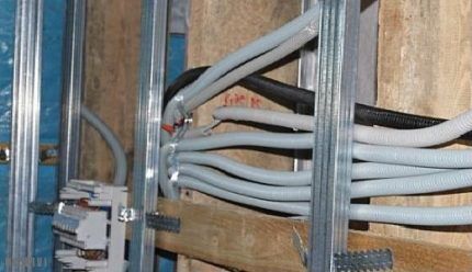 Corrugated wiring