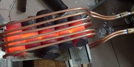 Heating in an induction device