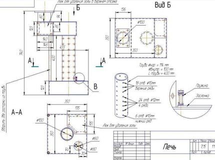 Esquema de muntatge d'una estufa per fer proves