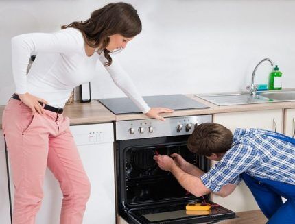 Oven repair